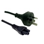 DYNAMIX 3-Pin to Clover Shaped 7.5A Female Connector (Black, 1m)
