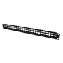 DYNAMIX 24 Port Unloaded Patch Panel for Slimline Keystone Inserts