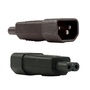 DYNAMIX IEC Male C14 to C7 N8 Female Adapter