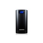 ADATA P20000D Power Bank with LCD (Black, 20000mAh)