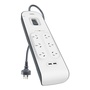 Belkin 6 Way Surge Board with 2 x USB Ports (2.4A)