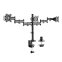 BRATECK 13"-27" Triple LCD Desk Mount Bracket