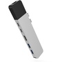 Hyper HyperDrive NET 6-in-2 Hub for USB-C MacBook Pro 13"/15" (Silver)