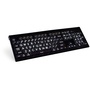 LogicKeyboard Astra Series Xlprint Mac Backlit Keyboard (US, White on Black)