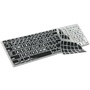 LogicKeyboard XLPrint LogicSkin Transparent Keyboard Cover (White on Black)