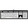 LogicKeyboard XL Print NERO PC Slimline Large Print Keyboard (US/Hebrew, Black On White)