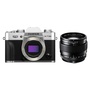 Fujifilm X-T30 Mirrorless Digital Camera (Silver) with XF 23mm f/1.4 R Lens