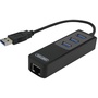 UNITEK 3 Port USB 3.0 Hub with Gigabit Ethernet Port