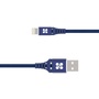 Promate Nervelink 1.2m MFi Ultra-Slim USB-A To Lightning Connector Cable (Blue)
