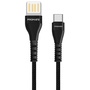 Promate Vigoray 1.2m USB-A To USB-C Sync & Charge Cable (Black)