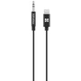 Promate Lightning to 3.5mm Stereo Audio (Black, 1m)