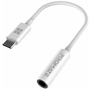Promate Dynamic Stereo USB-C to 3.5mm AUX Adapter (White)