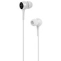 Promate Bent Lightweight Stereo Earbuds with Built-in Mic (White, 1.2m)