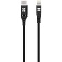 Promate USB-C to Apple Lightning Data and Charge Cable (Black, 1.2m)