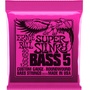 Ernie Ball Super Slinky Nickel Wound Electric Bass Strings (5-String Set, .040 - .125)