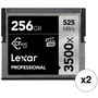 Lexar 256GB Professional 3500x CFast 2.0 Memory Card (2-Pack)