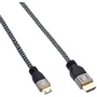 Pearstone Active Braided High Speed Mini HDMI to HDMI Cable with Ethernet - 15' (4.6 m)