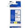 Brother TZe-FX251 24mm x 8m Black on White Flexi ID Tape
