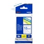Brother TZe-243 18mm x 8m Blue on White Tape