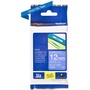 Brother TZe-535 12mm x 8m White on Blue Tape
