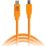 Tether Tools TetherPro USB Type-C Male to 5-Pin Micro-USB 2.0 Type-B Male Cable (15', Orange)