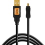 Tether Tools TetherPro USB 2.0 Type-A Male to Mini-B Male Cable (1', Black)