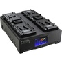 Core SWX FLEET Quantum 4-Position Charger with Touchscreen Color LCD (V-Mount)