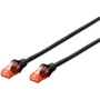 Digitus UTP CAT6 Black Patch Lead 1.0m