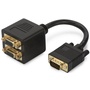Digitus VGA (M) to 2x VGA (F) Splitter 0.2m Monitor Adapter