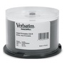 Verbatim CD-R 52x White Printable, Super Azo Dye 50 Pack on Spindle