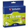 Verbatim CD-RW 700MB 4-12x 5 Pack with Slim Cases
