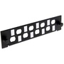 DYNAMIX ST Simplex/FC Simplex 8x Port Plate Unloaded 2 Tier Screwless Design Black