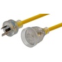 DYNAMIX 25m 240v Heavy Duty Power Extension Lead (Yellow)