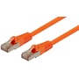 DYNAMIX 15m Cat6A SFTP 10G Patch Lead (Cat6 Augmented) 500MHz (Orange)