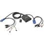 IOGEAR 2-Port USB Cable KVM Switch with Audio and Mic