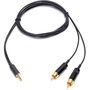 Microphone Madness 1/8" Stereo Mini Male to Dual RCA Male Y-Cable (4.4')