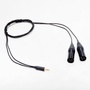 Microphone Madness 3.5mm Stereo Mini Male to Dual XLR Male Y-Cable (4.4')