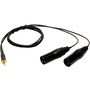 Microphone Madness Dual XLR Male to 3.5mm Stereo Male Adapter Cable (4')