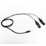 Microphone Madness Dual XLR Female to 3.5mm Stereo Mini Male Y-Cable (4.4')