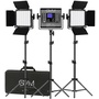 GVM LED Studio 3-Video Light Kit (2.1m)