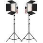 GVM Bi-Colour LED 2-Light Kit with Stands