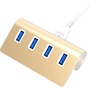 Sabrent USB 3.0 4-Port Aluminium Hub (Gold)