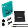 Movo PM10 Omnidirectional Lavalier Microphone for Smartphones (Black)
