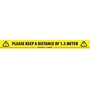 Adam Hall 1.5m Social Distancing Tape (66m roll length)