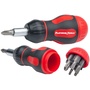 Platinum Tools 8-in-1 Ratcheted Stubby Screwdriver