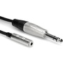 Hosa 3.5mm TRS Female to 6.5mm TRS Male Headphone Adapter Cable (1.5m)
