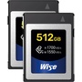 Wise Advanced 512GB CFX-B Series CFexpress Memory Card (2-Pack)