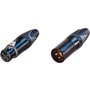 Neutrik XX Series Male and Female XLR Connectors Kit (Black Housing/Gold Contacts)