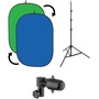 Angler Collapsible Background Kit (1.5 x 2.1m, Chroma Blue/Green)