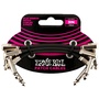 Ernie Ball 7.6cm Flat Ribbon Patch Cable (3-Pack)